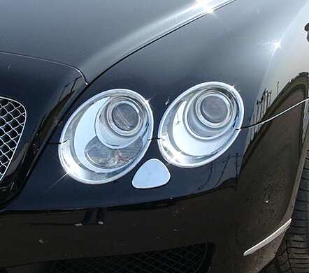 Almohadillas lavafaros cromadas IDFR 1-BT611-03C para Bentley Continental Flying Spur 2005-2009
