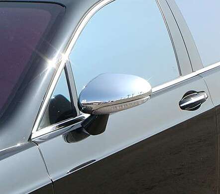 Cubiertas de espejos cromados IDFR 1-BT611-04C para Bentley Continental Flying Spur 2005-2009