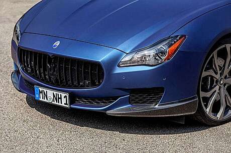 Almohadillas de parachoques delantero (carbono) Novitec para Maserati Quattroporte 2013+ (original, Italia)