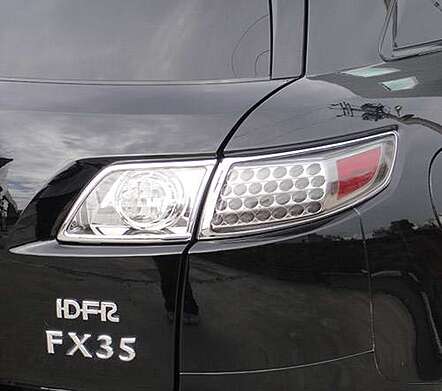Embellecedores de pilotos traseros cromados IDFR 1-IF301-02C para Infiniti FX35 2003-2008