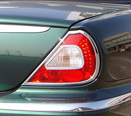 Chrome Crystal Tail Lights Overlays IDFR 1-JR820-05C Jaguar X-J8 2004-2007